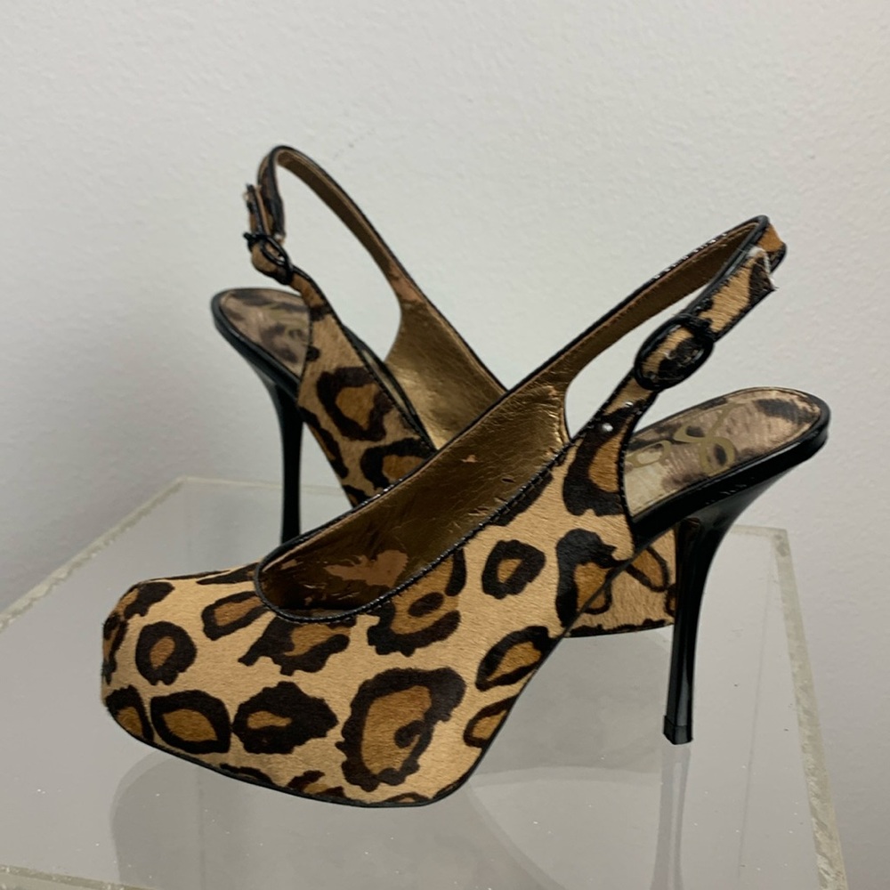 Sam Edelman Calf Fur 5.5 Size Cheetah Print